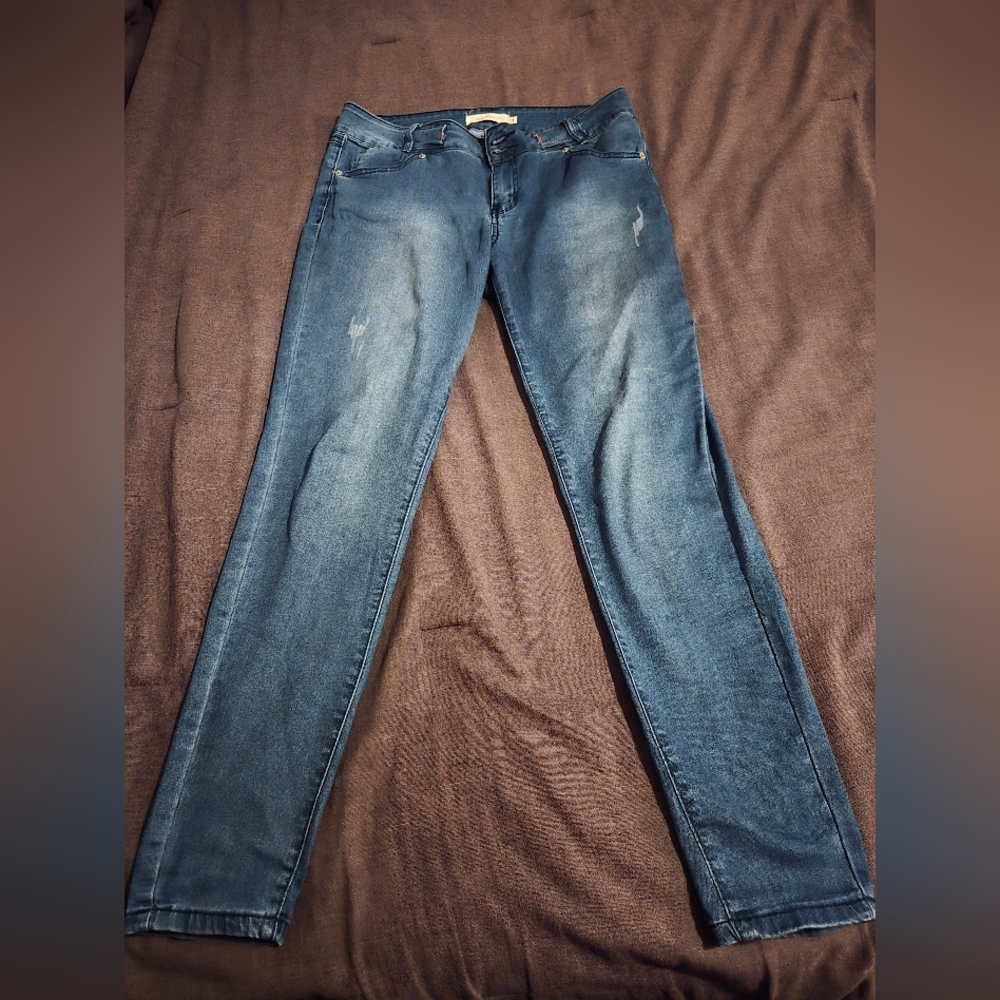 Velvet Slim Straight Jeans | Stretch Denim | Size 13